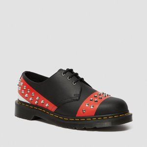 DR. MARTENS UNISEX 1461 LEATHER STUDDED OXFORD SHOES